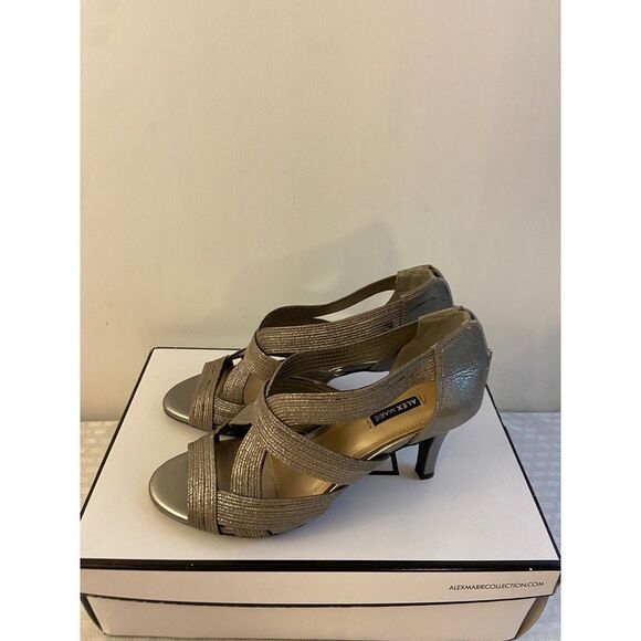 Alex Marie gray heels 6m Frey Ceylon zipper - Picture 1 of 6